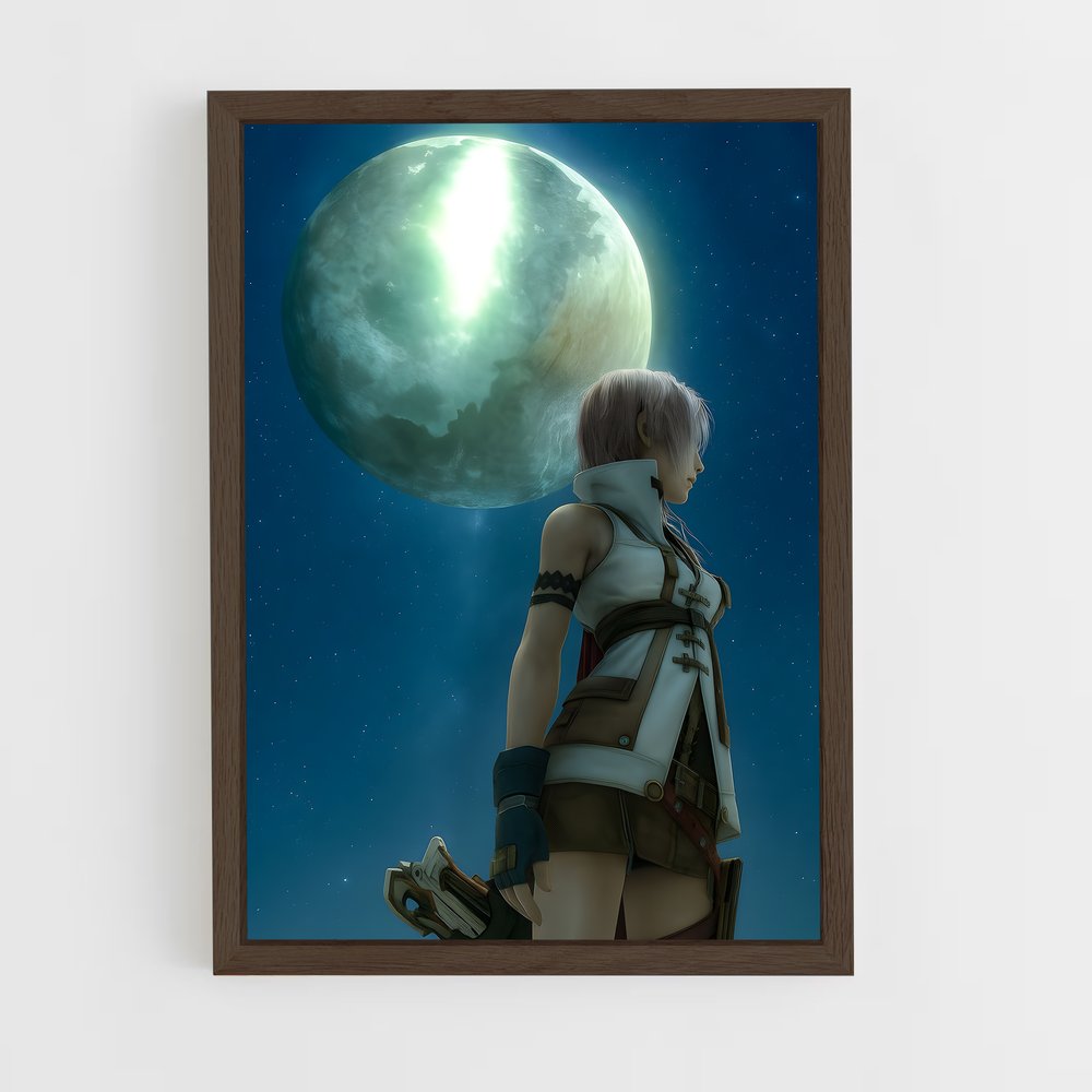 Poster Lightning Lune – affiche Final Fantasy (vue 5)